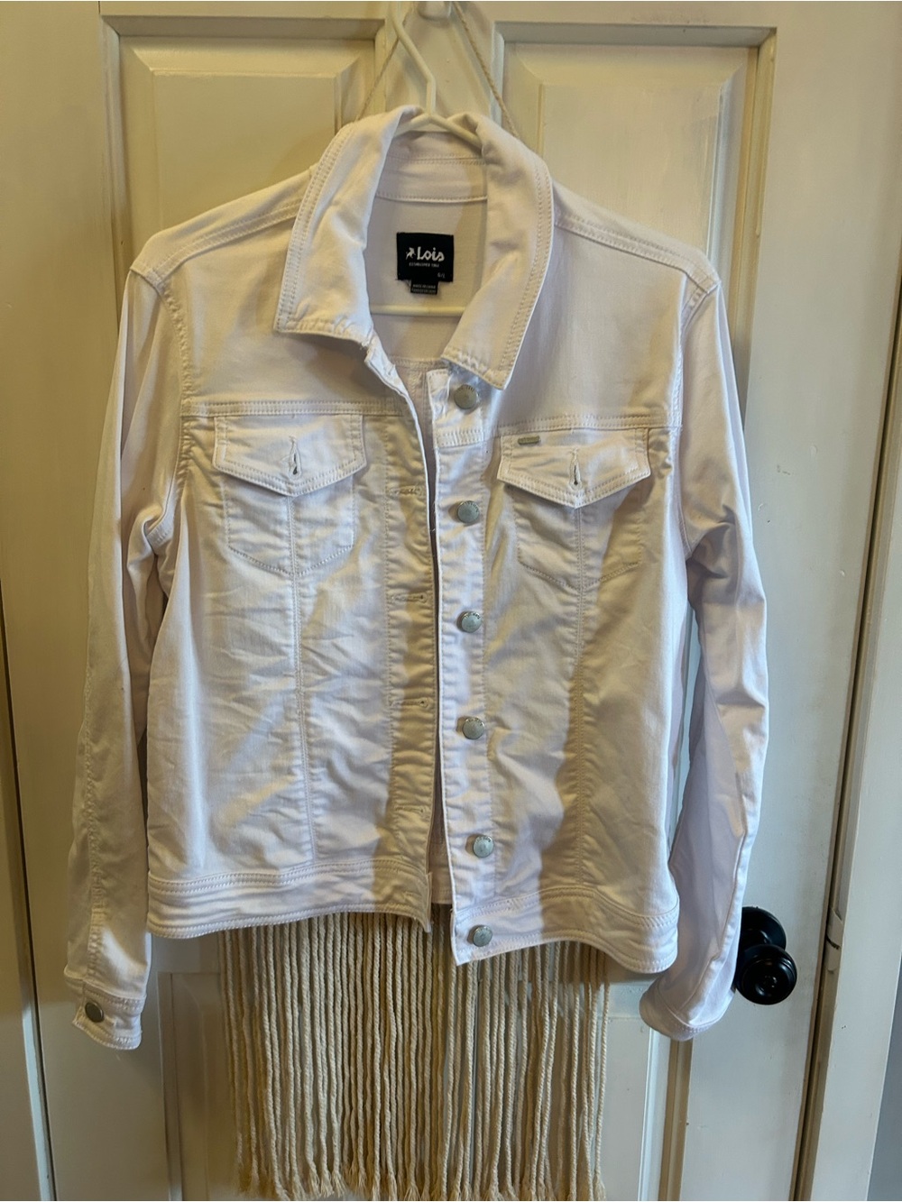 Lois White Women’s Denim Jacket - Clean White Trucker